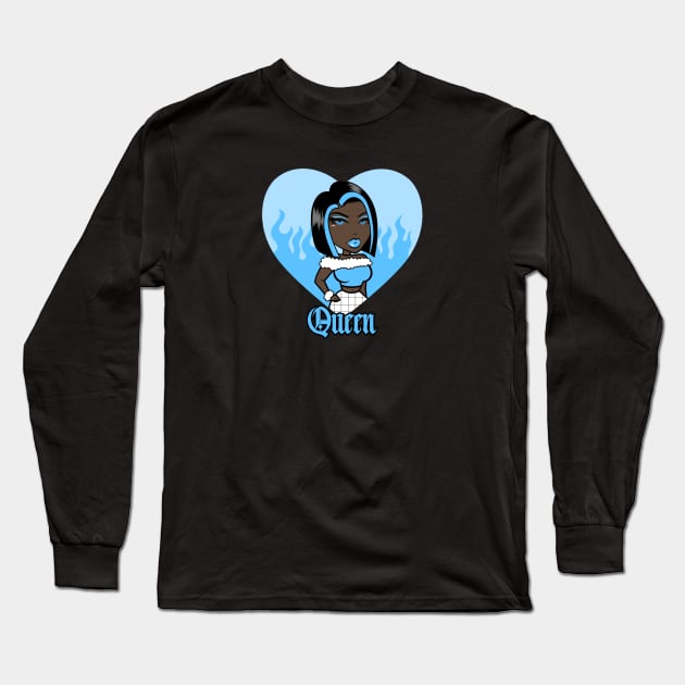 Queen Doll girl Light Blue v3.3 Long Sleeve T-Shirt by Just In Tee Shirts